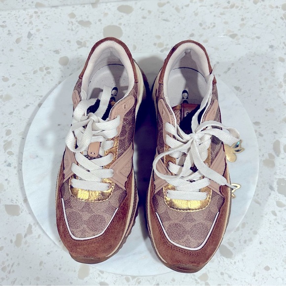 COACH C143 RUNNER 🏃🏾♀️ 🏃♀️SNEAKER 👟NWOB SIZE 5B - Picture 6 of 12